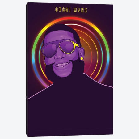 Gucci Mane Canvas Print #DII32} by Ren Di Canvas Print