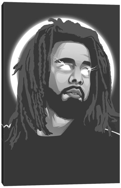 J Cole II Canvas Art Print - Rap & Hip-Hop Art