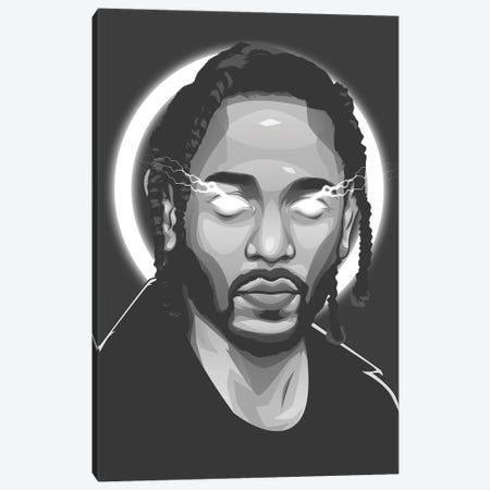 Kendrick Lamar Canvas Print #DII43} by Ren Di Canvas Artwork