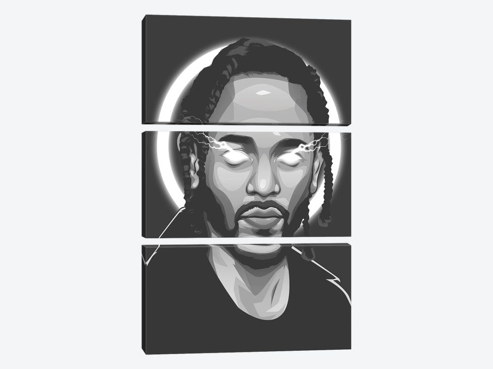 Kendrick Lamar by Ren Di 3-piece Canvas Art Print