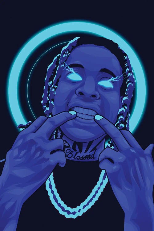 Lil Durk by Ren Di wall art