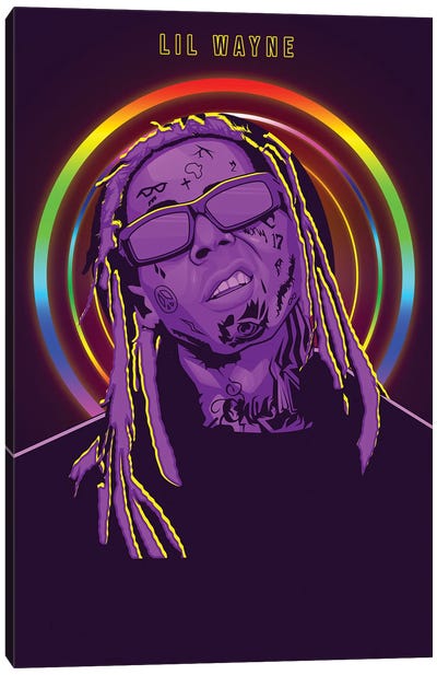 Lil Wayne Canvas Art Print - Rap & Hip-Hop Art