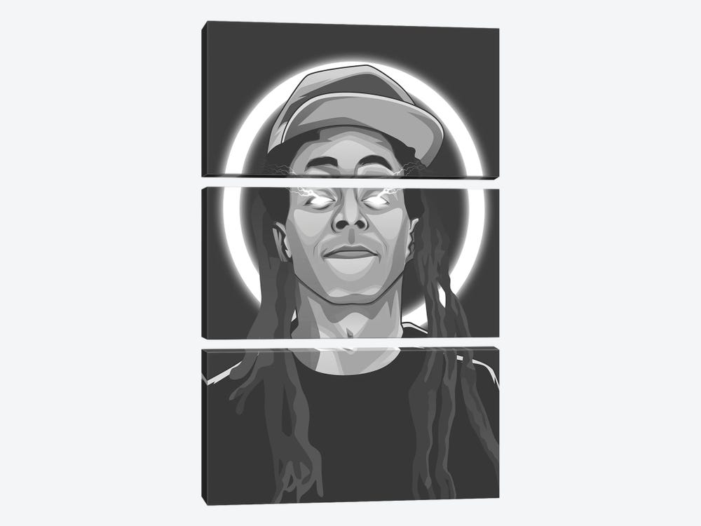 Lil Wayne II by Ren Di 3-piece Canvas Wall Art