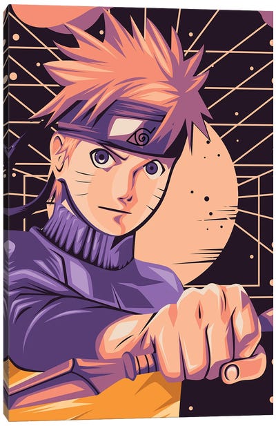 Naruto II Canvas Art Print - Naruto Uzumaki