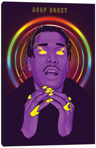 A$ap Rocky Canvas Art Print - A$AP Rocky
