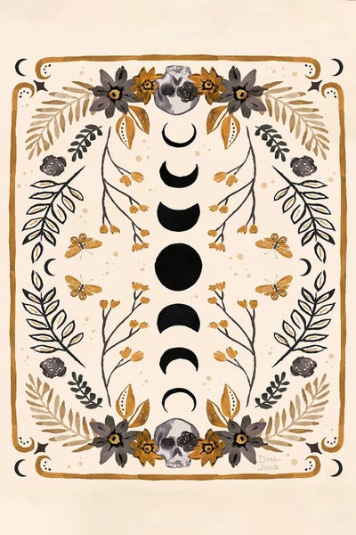 Mystical Times V BWG by Dina June acrylic art print