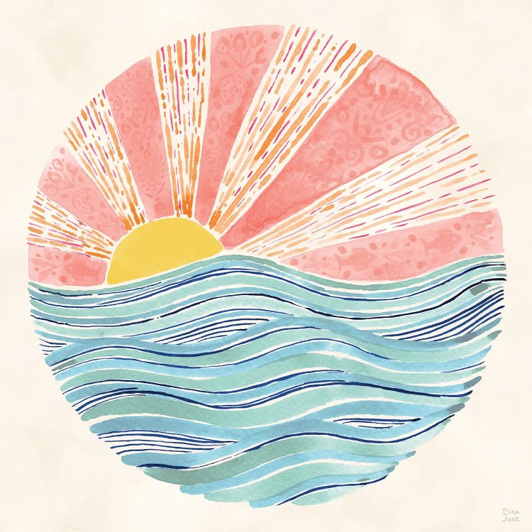 Fine in the Sunshine VIII by Dina June wall art