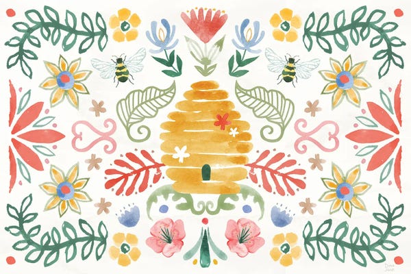 Bees: Wild Blooms I by Dina June