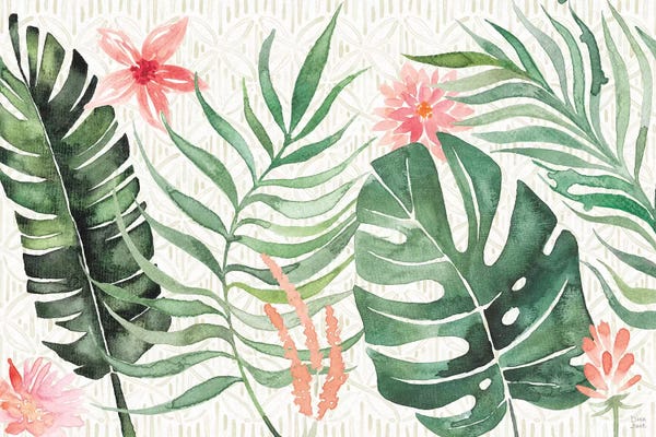 Tropical Leaves: Paradise Petals I by Dina June
