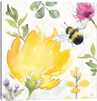 Bee Harmony II Canvas Art Print