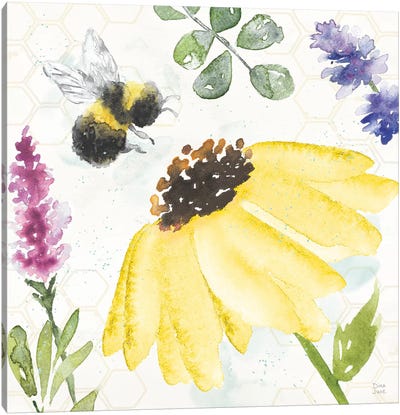 Bee Harmony III Canvas Art Print