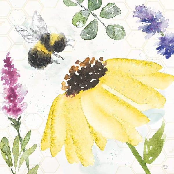 Bees: Bee Harmony III by Dina June