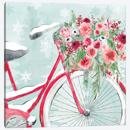 Holiday Ride V Canvas Print #DIJ36} by Dina June Canvas Art Print
