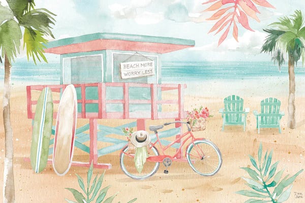 Beach Lover: Surfs Up I by Dina June