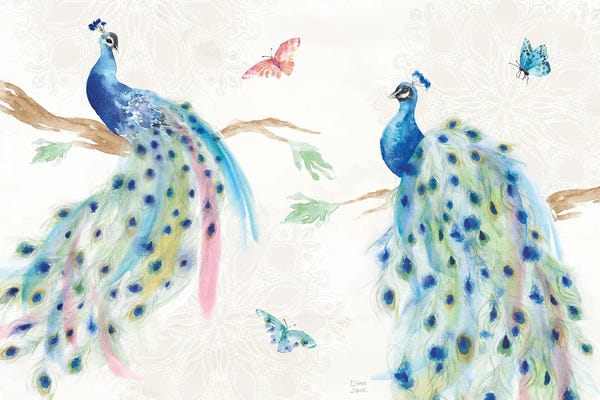Kids Inspirational Art: Peacock Glory I by Dina June