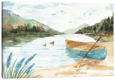 Lake Love I Canvas Art Print - Canoe Art