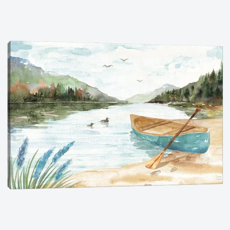 Lake Love I Canvas Print #DIJ57} by Dina June Art Print