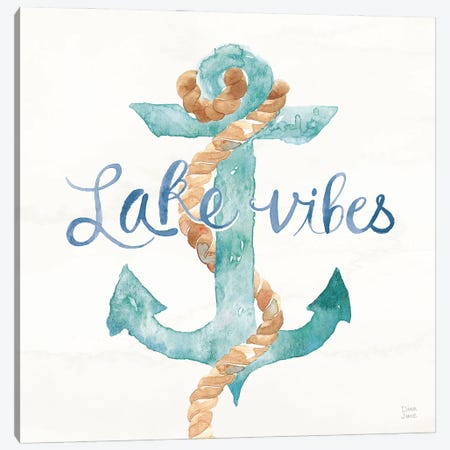 Lake Love V Canvas Print #DIJ61} by Dina June Art Print
