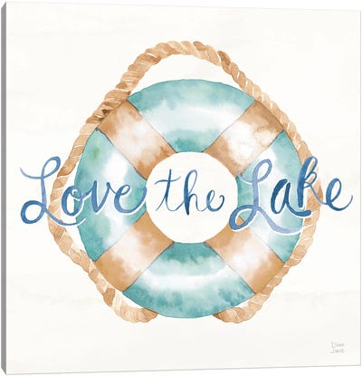 Lake Love VI Canvas Art Print