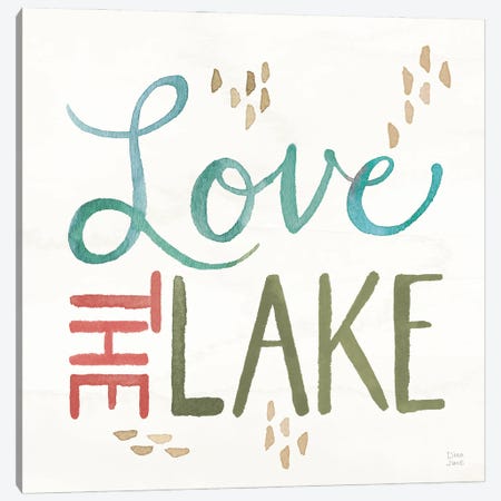 Lake Love VII Canvas Print #DIJ63} by Dina June Canvas Print
