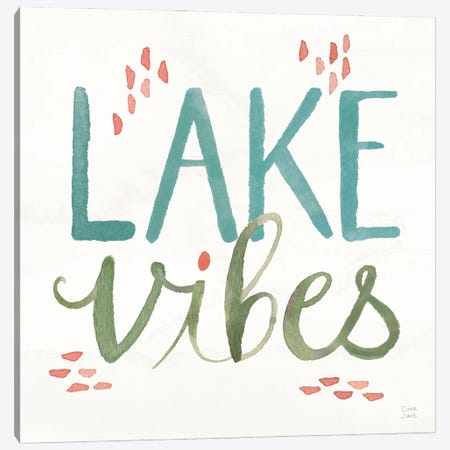 Lake Love VIII Canvas Print #DIJ64} by Dina June Canvas Art