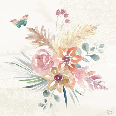 Boho Garden II by Dina June framed canvas print