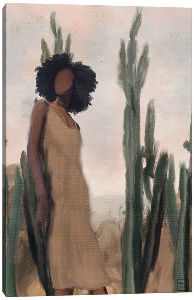Desert Girl Canvas Art Print - Wide Open Spaces