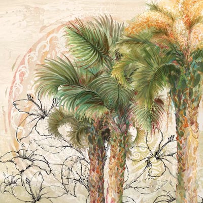 Palms Away II by Diannart metal wall art