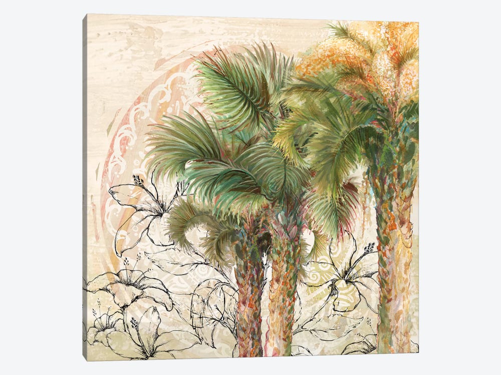 Palms Away II by Diannart 1-piece Canvas Art