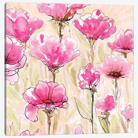 Pink Love I Canvas Print #DIN17} by Diannart Art Print