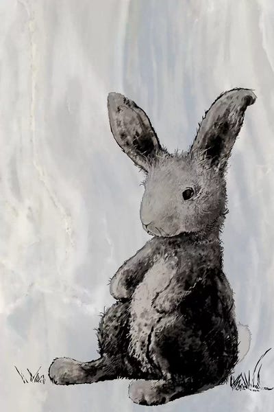 Diannart: Bunny on Marble I by Diannart