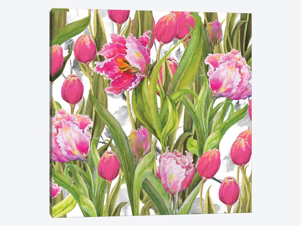 Tulip Symphony I by Diannart 1-piece Canvas Print