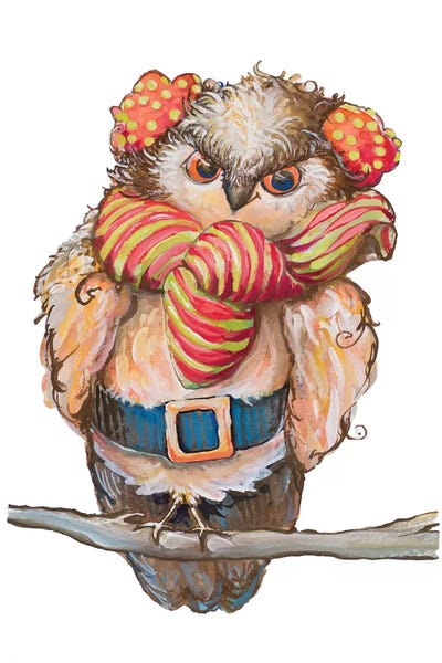 Diannart: Cozy Winter Owl by Diannart