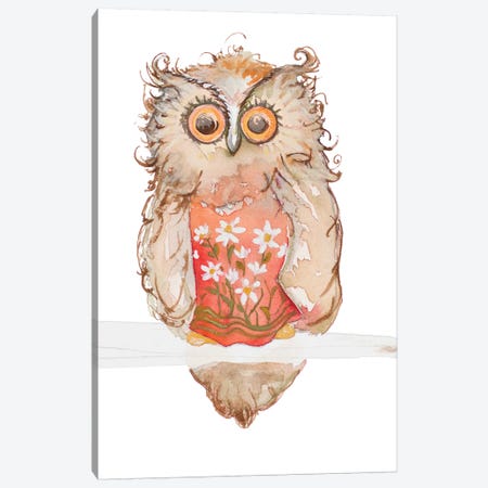 Morning Owl Canvas Print #DIN35} by Diannart Art Print