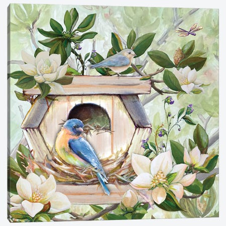 Birdhouse I Canvas Print #DIN53} by Diannart Canvas Wall Art