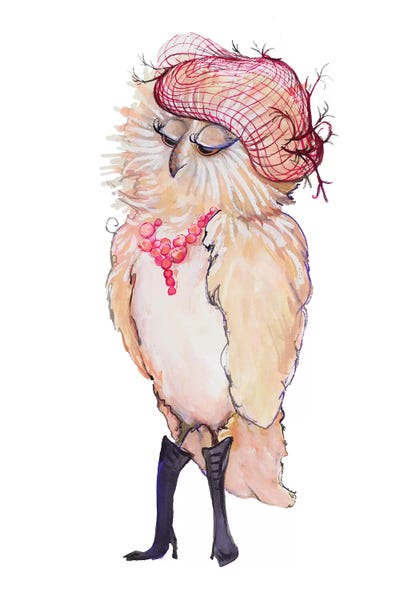 Diannart: Fashionista Owl by Diannart