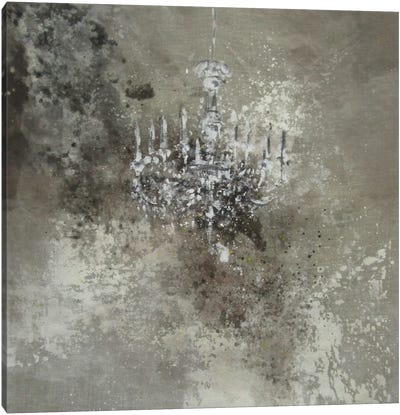 Chandelier Canvas Art Print - Home Staging Dining Room