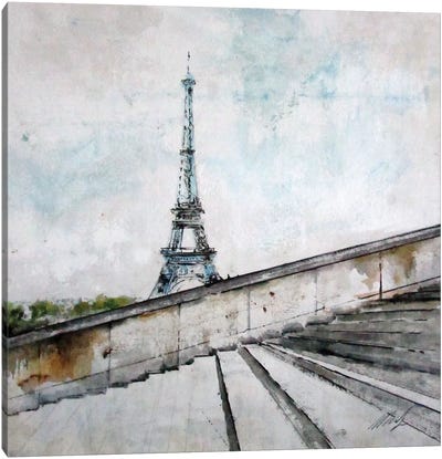 Eiffel Tower Canvas Art Print - Claudio Missagia