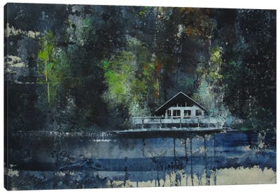 La Casa Sul Lago Canvas Art Print - House Art