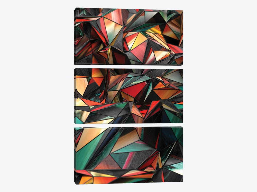 Dirty Triangles by Danny Ivan 3-piece Canvas Artwork