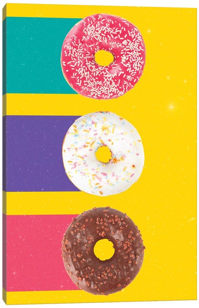Donuts Canvas Art Print - Pop Art for Kitchen