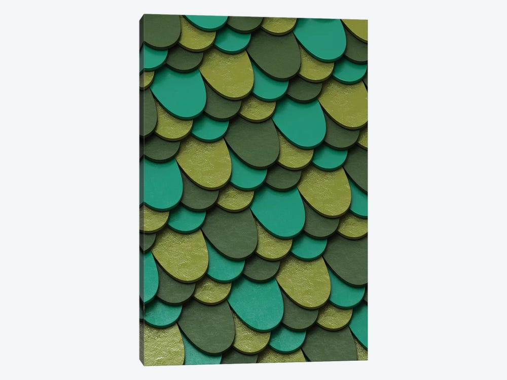 Green Scales by Danny Ivan 1-piece Canvas Print