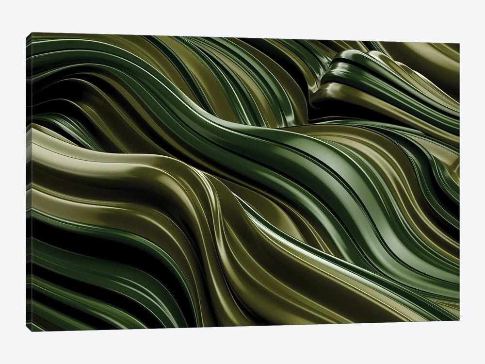 Green Wave, Horizontal by Danny Ivan 1-piece Canvas Art