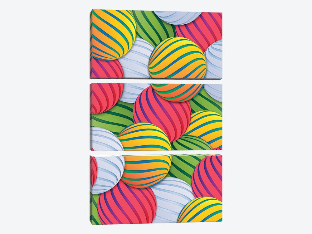 Melons by Danny Ivan 3-piece Canvas Print