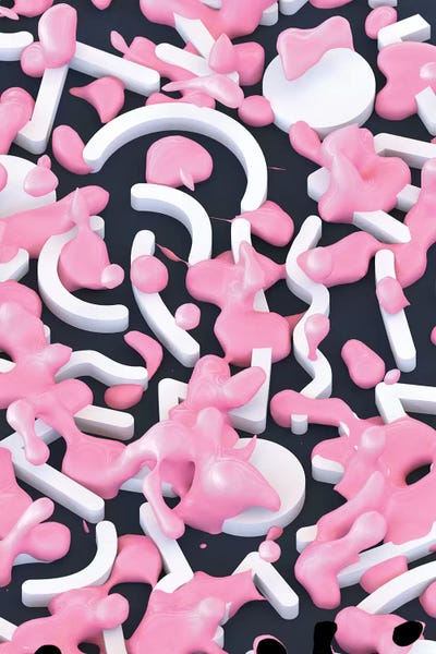 Black & Pink: Pink Bubble Pattern by Danny Ivan