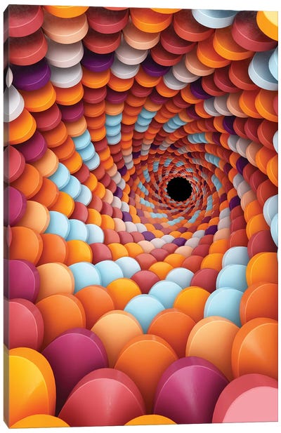 Spiral Focus Canvas Art Print - Vivid Graphics