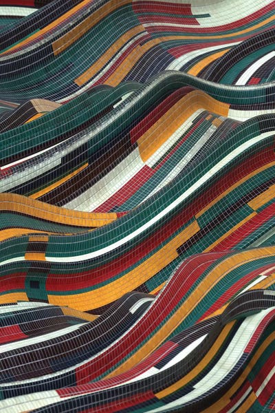 Tiles Flow by Danny Ivan framed canvas print