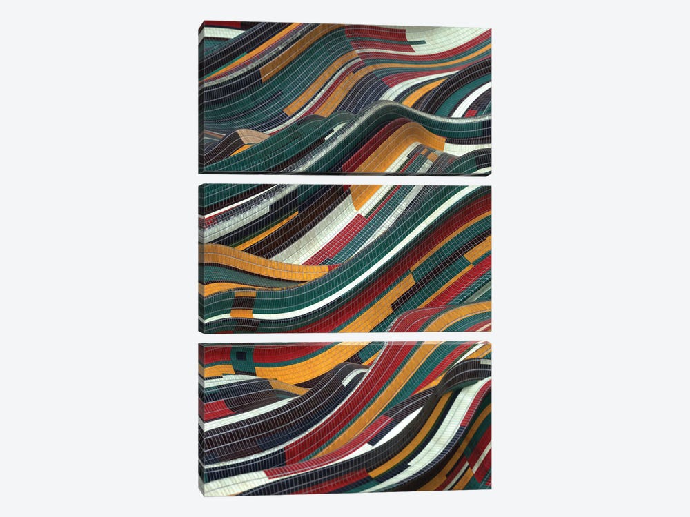 Tiles Flow by Danny Ivan 3-piece Canvas Print