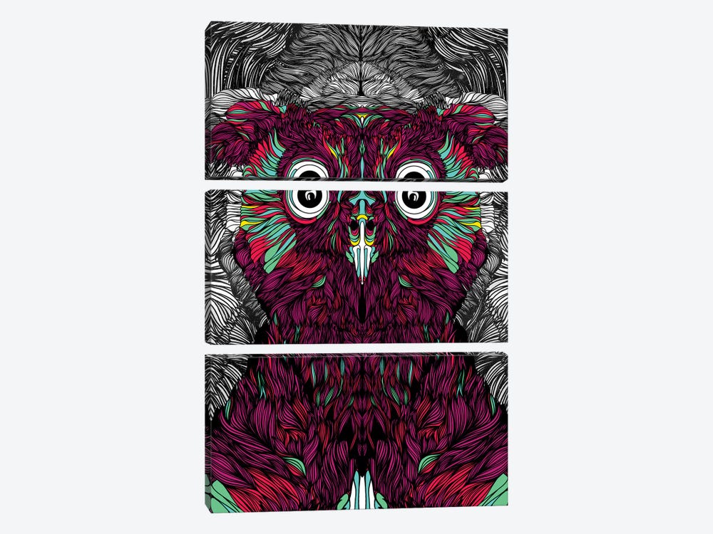 Owl You Need Is Love by Danny Ivan 3-piece Canvas Art Print