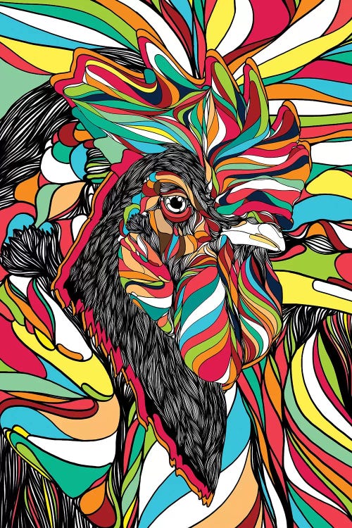 Tropical Cock by Danny Ivan wall art